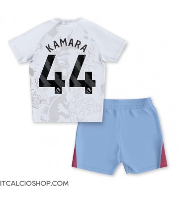 Aston Villa Boubacar Kamara #44 Seconda Maglia Bambino 2023-24 Manica Corta (+ Pantaloni corti)
